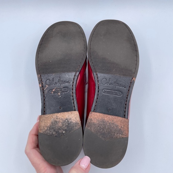 Cole Haan Patent Leather Loafers 9 Red - Picture 14 of 17